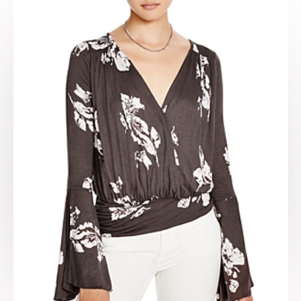Free People Fiona Wrap Top S